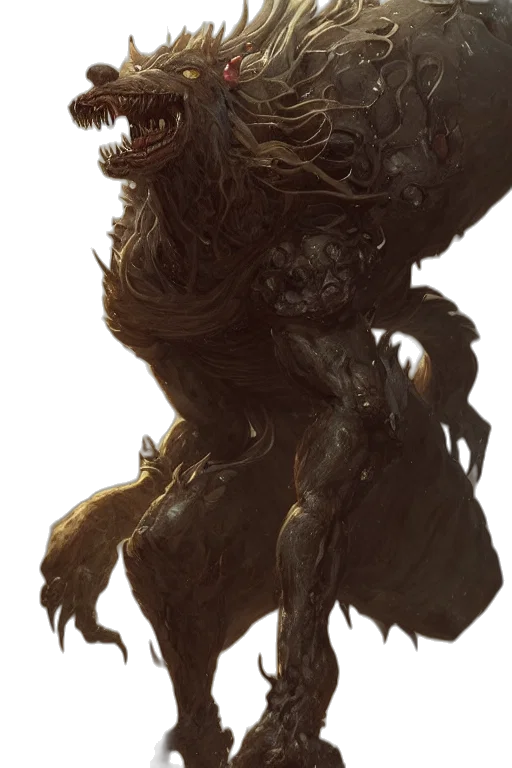 creature, hair, dragon, animal transparent PNG cut-out