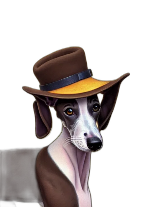 hat, animal, staff, face transparent PNG cut-out