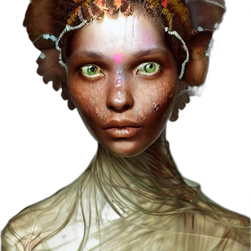 face, creature, crown, mask, fantasy art, concept art, photorealistic, cyberpunk transparent PNG cut-out