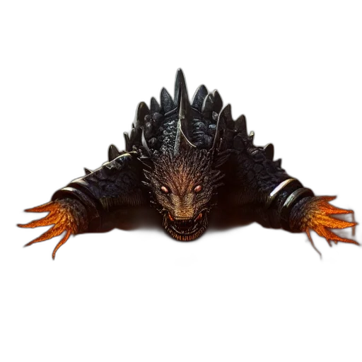 dragon, creature, animal, hair transparent PNG cut-out