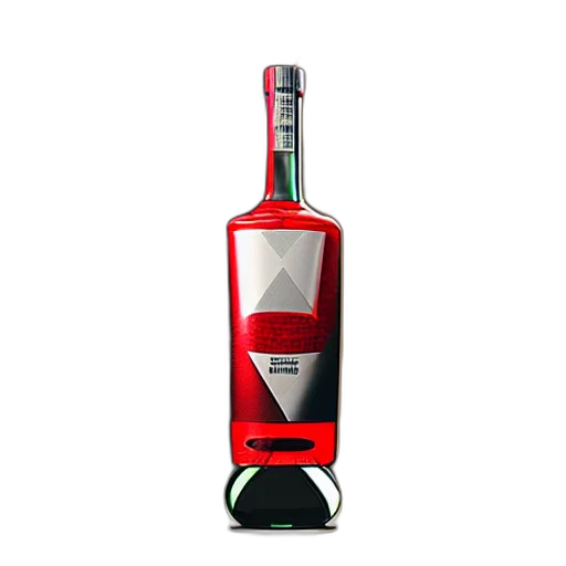 bottle, staff, 3d render, photorealistic transparent PNG cut-out