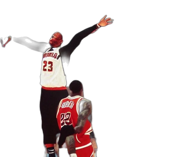 3d render, dennis, rodman, t-posing transparent PNG cut-out