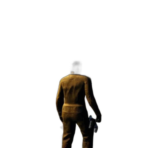 jacket, staff, robot, weapon transparent PNG cut-out