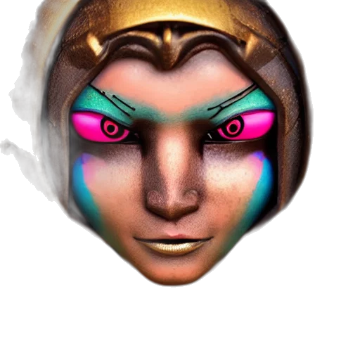 mask, face, staff, jewelry transparent PNG cut-out