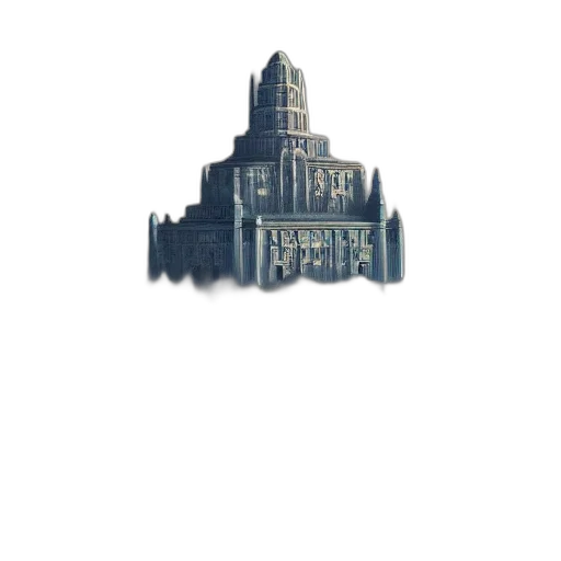 building, crown, staff, weapon transparent PNG cut-out