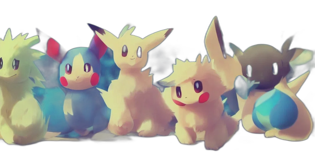 concept art, 3d render, watercolor, pixel art transparent PNG cut-out