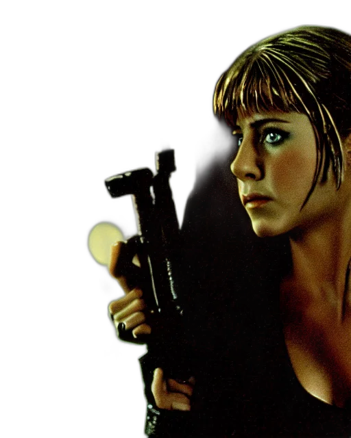 comic book art, concept art, photorealistic, cyberpunk, film, still, young, jennifer transparent PNG cut-out