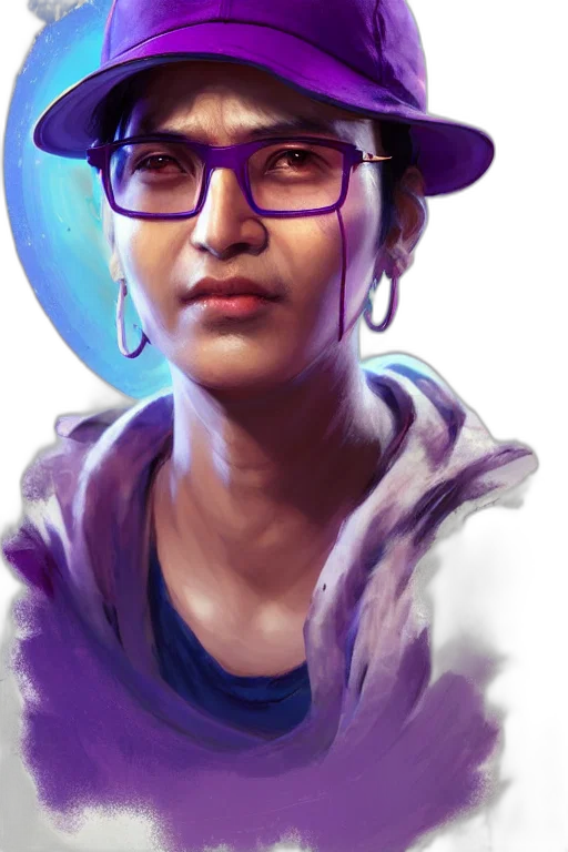 face, hat, staff, concept art, photorealistic, fantasy art, watercolor, blue transparent PNG cut-out