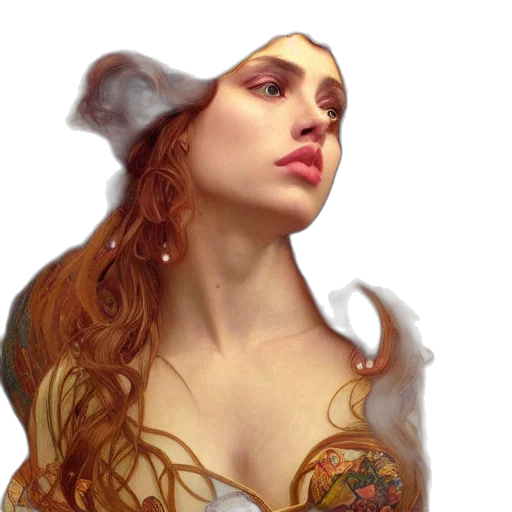 face, crown, jewelry, dress transparent PNG cut-out