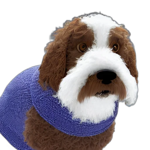 animal, hat, jacket, staff, photorealistic, 3d render, closeup, illustration transparent PNG cut-out