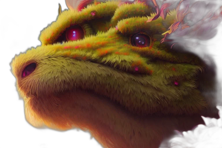 dragon, creature, face, animal transparent PNG cut-out