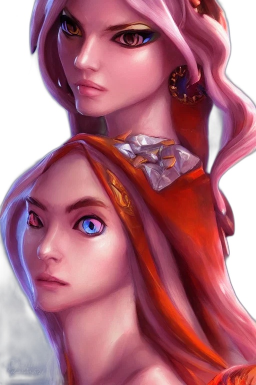 face, crown, jewelry, fantasy art transparent PNG cut-out