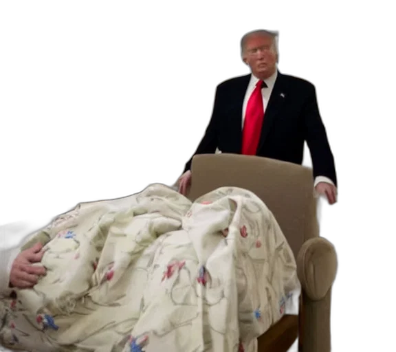 furniture, jacket, creature, fire, film, still, donald, trump transparent PNG cut-out