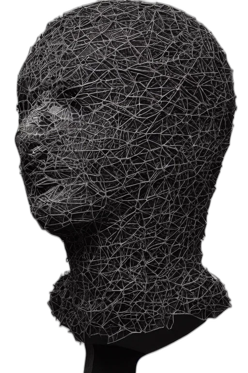 face, mask, crown, hair transparent PNG cut-out