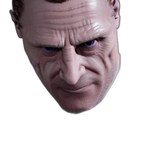 face, mask, creature, hat, 3d render, photorealistic, concept art, cartoon transparent PNG cut-out