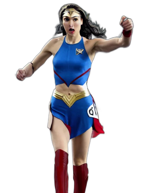 comic book art, concept art, gal, gadot transparent PNG cut-out