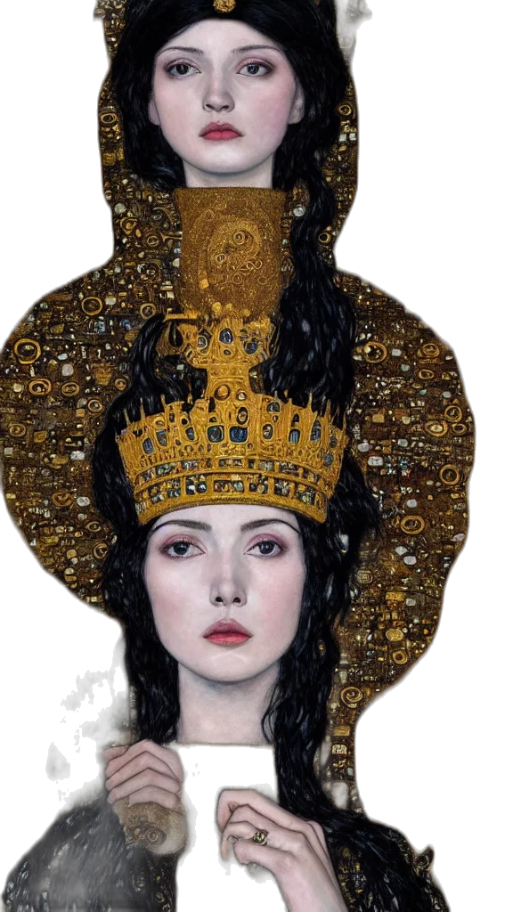 crown, jewelry, hat, fantasy art, oil painting, photorealistic, watercolor, golden transparent PNG cut-out