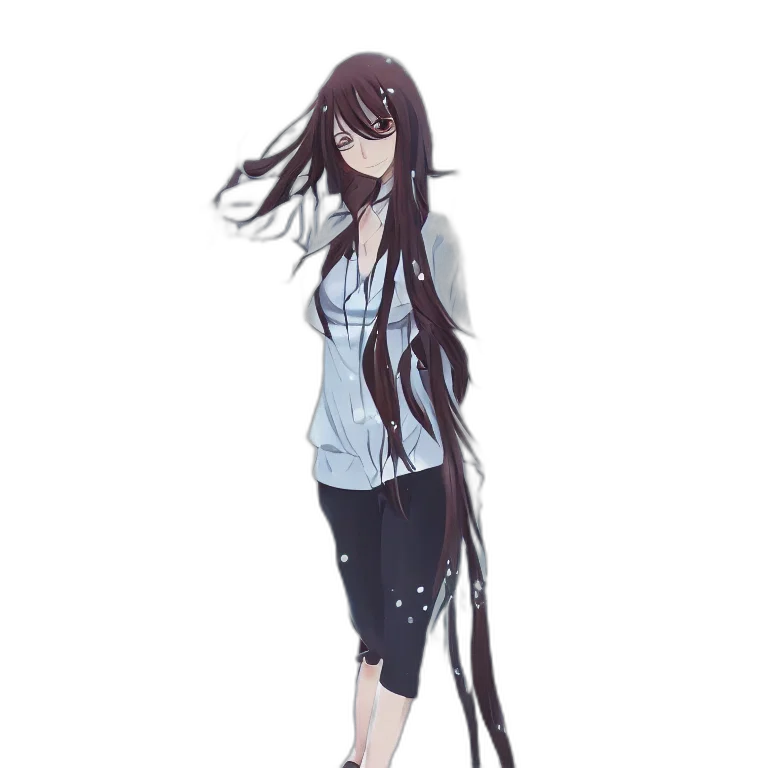 dress, staff, hair, jacket transparent PNG cut-out