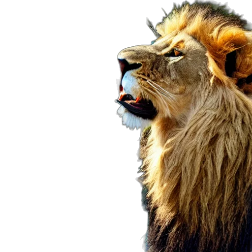 animal, crown, creature, photorealistic, 3d render, concept art, very, detailed transparent PNG cut-out