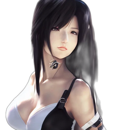 face, dress, weapon, fantasy art transparent PNG cut-out