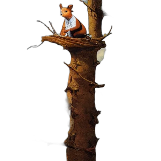 staff, tree, animal, furniture transparent PNG cut-out