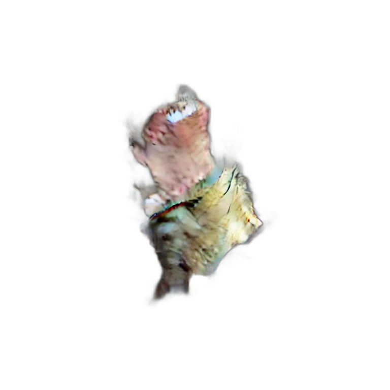 flower, creature, dragon, animal, 3d render, photorealistic, vaporwave, pixel art transparent PNG cut-out