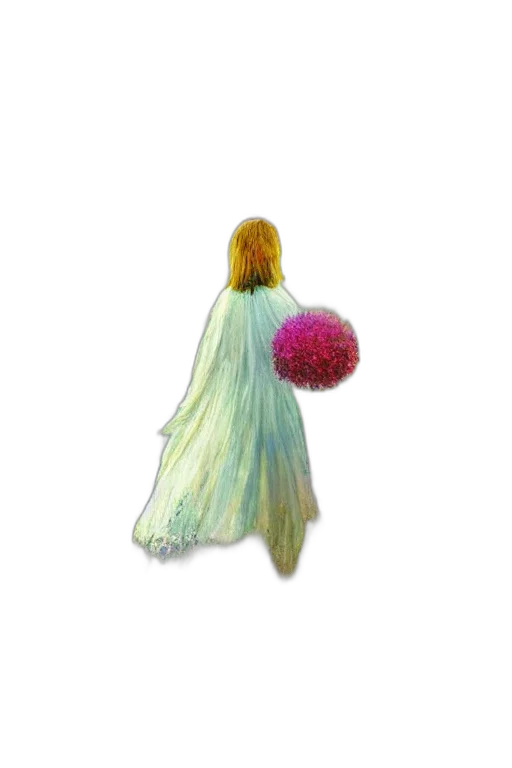 dress, hair, flower, umbrella, concept art, pixel art, watercolor, 3d render transparent PNG cut-out