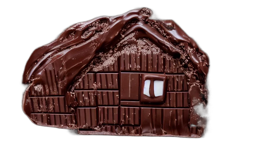 food, house, made, melting transparent PNG cut-out