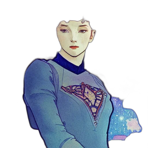 staff, robot, jacket, face, concept art, fantasy art, pixel art, vaporwave transparent PNG cut-out