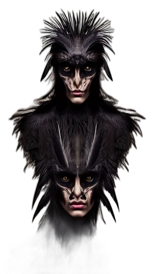 mask, face, creature, animal, concept art, fantasy art, photorealistic, comic book art transparent PNG cut-out