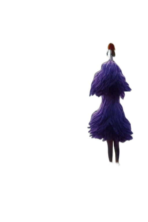 dress, hair, jacket, tree, 3d render, concept art, closeup, giant transparent PNG cut-out