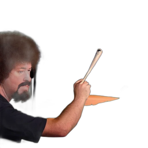 hair, staff, weapon, creature transparent PNG cut-out