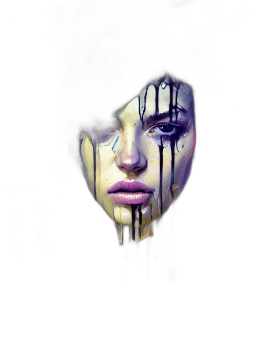 face, mask, umbrella, creature transparent PNG cut-out
