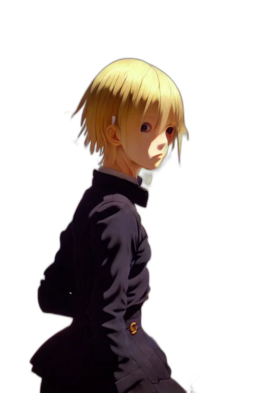 face, jacket, staff, hair transparent PNG cut-out