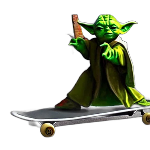 concept art, 3d render, photorealistic, yoda transparent PNG cut-out