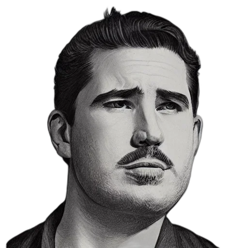 face, staff, jacket, hair, photorealistic, cartoon, comic book art, concept art transparent PNG cut-out