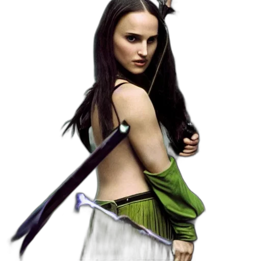 sword, weapon, staff, fantasy art transparent PNG cut-out