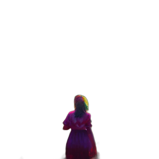 dress, creature, bottle, robot, 3d render, vaporwave, concept art, pixel art transparent PNG cut-out