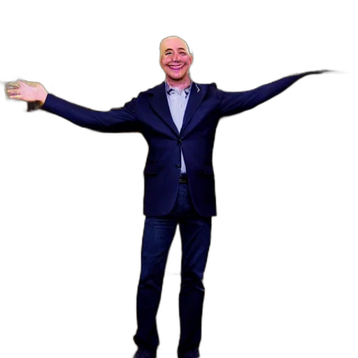 jacket, staff, umbrella, creature transparent PNG cut-out