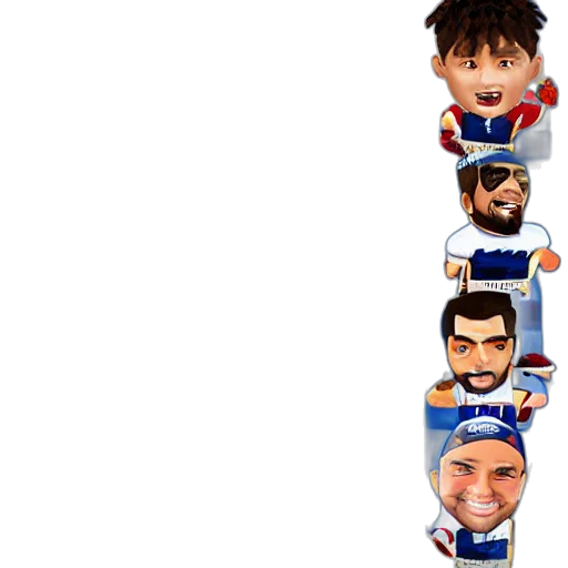 pixel art, chibi, nfl, players transparent PNG cut-out