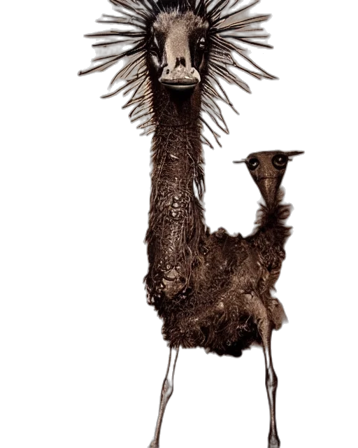 animal, staff, mask, creature, concept art, photorealistic, 3d render, fantasy art transparent PNG cut-out