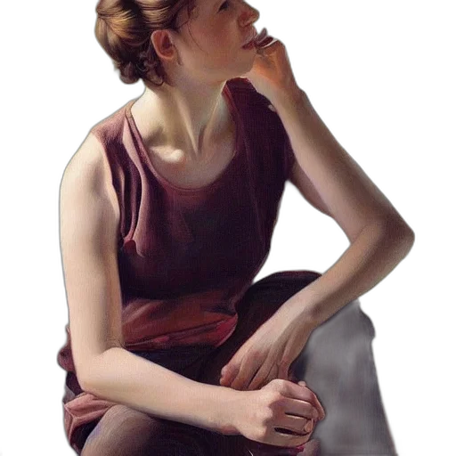 dress, jewelry, staff, face transparent PNG cut-out