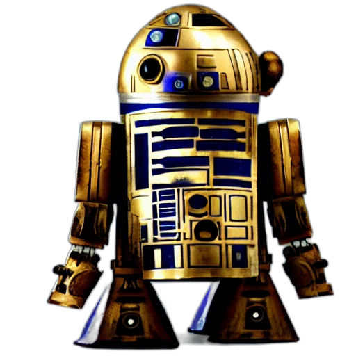 robot, 3d render, concept art, pixel art transparent PNG cut-out