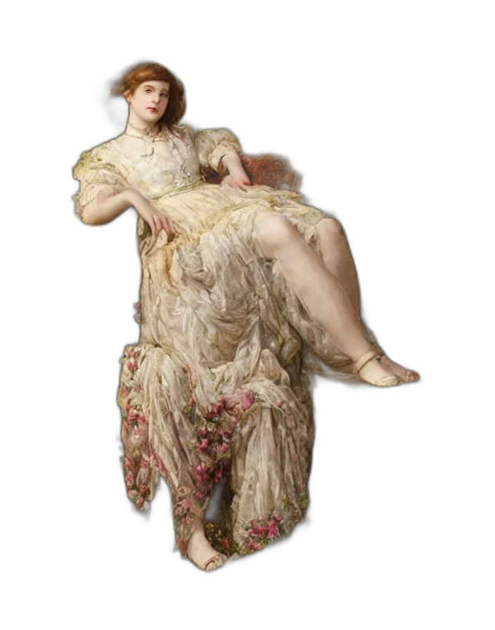 dress, jewelry, staff, furniture transparent PNG cut-out