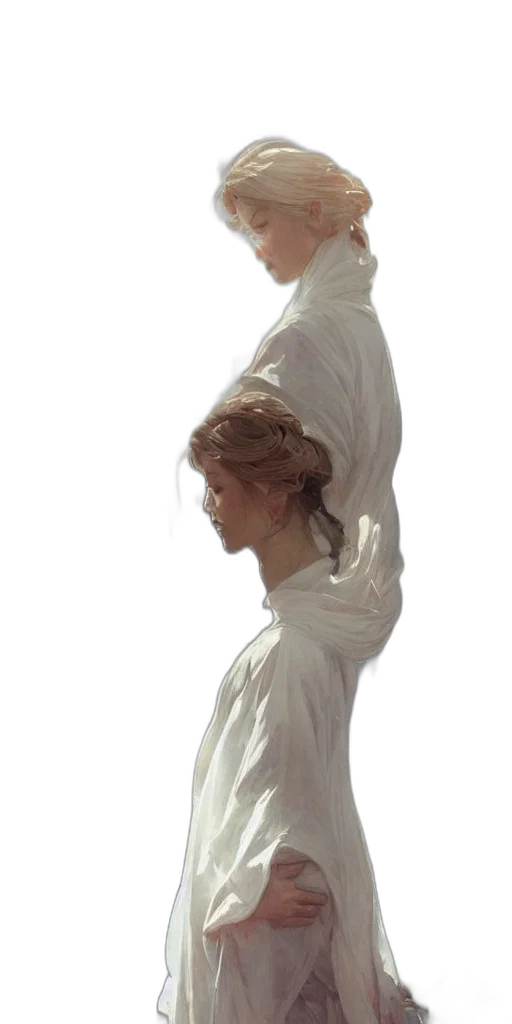 staff, dress, crown, hair transparent PNG cut-out