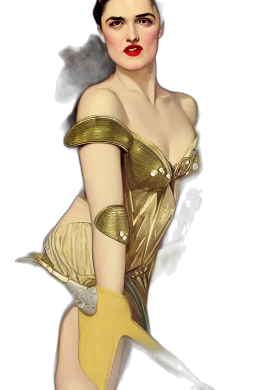dress, fantasy art, concept art, comic book art, pixel art, golden, earth tones, katie transparent PNG cut-out
