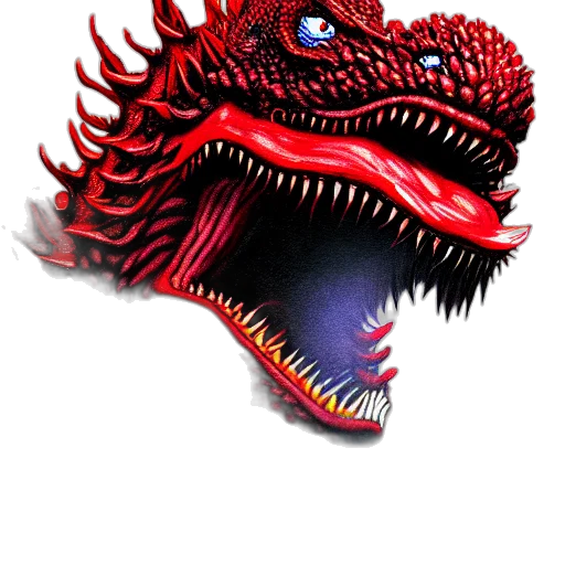 dragon, mask, creature, animal transparent PNG cut-out