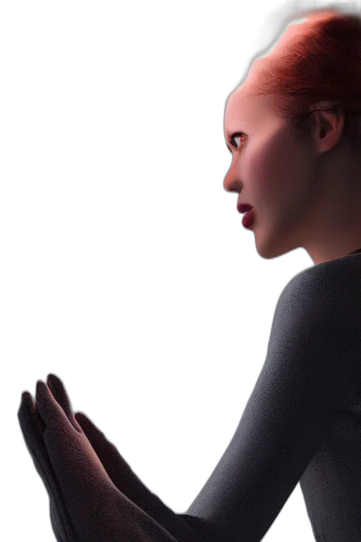 robot, dress, face, jewelry, 3d render, photorealistic, concept art, cyberpunk transparent PNG cut-out