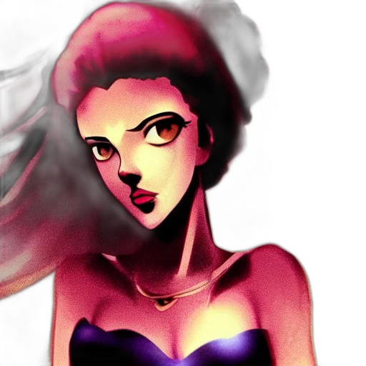 comic book art, cartoon, anime, fantasy art, neon lights, fire, red, dark transparent PNG cut-out