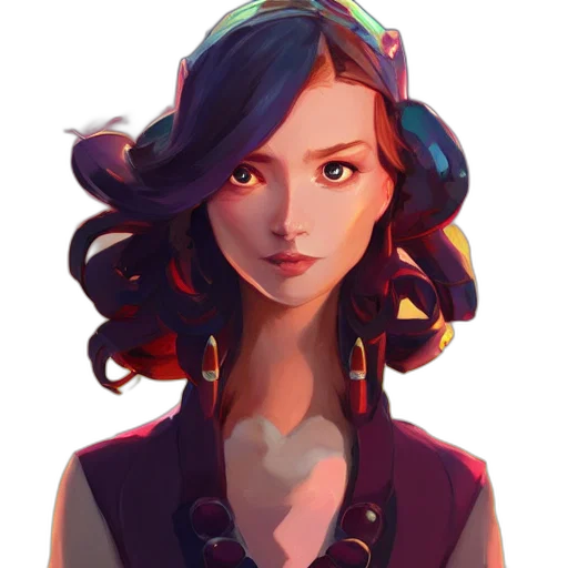 face, crown, staff, fantasy art transparent PNG cut-out